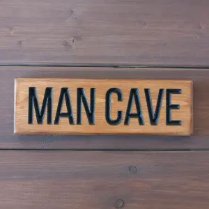 Peak Heritage Engraved Wooden Sign 30cm - Man Cave