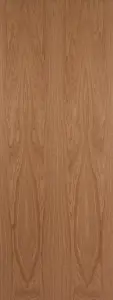 Geom Unglazed Flush Oak veneer Internal Fire door, (H)1981mm (W)838mm (T)44mm