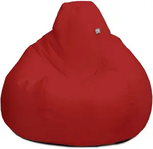 rucomfy Outdoor Water Resistant Extra Large Classic Beanbag - Red