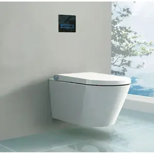 Japanese style wall hung smart toilet bidet