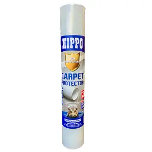 Hippo Carpet Protector 600mm x 66.66m - Clear