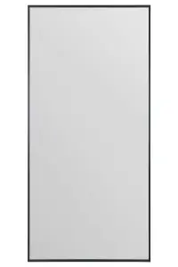 MirrorOutlet Artus - Black Aluminium Edged Wall Leaner Mirror 68" X 33" (174CM X 85CM)