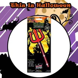 Glowing Trident Halloween Costume Accessory Halloween Party, Trick or Treat  Red