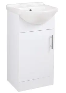 Aquarius View 450mm Vanity Unit and Close Coupled WC Toilet Set AQVW2558