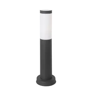 Luminosa Koral 1 Light Outdoor Bollard Light Urban Grey IP55