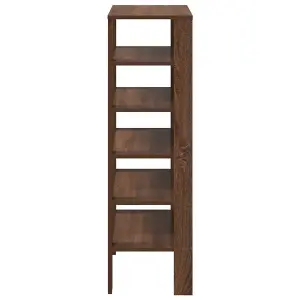 Berkfield Shoe Rack Brown Oak 61x32x105 cm Engineered Wood