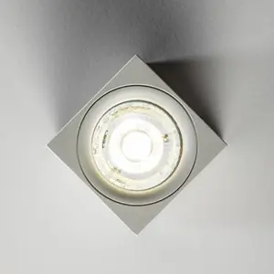 CGC TIPO White Square Surface Mount GU10 Indoor Ceiling Spotlight Downlight Spot Light