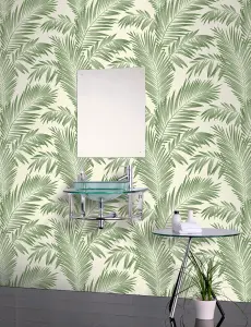 Arthouse Tropical Palm Green Wallpaper