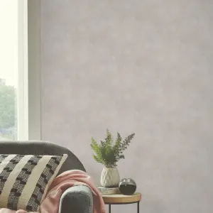 GoodHome Sarry Beige Concrete effect Textured Wallpaper Sample