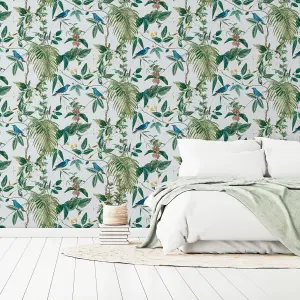 Arthouse Exotic Garden Blue Wallpaper