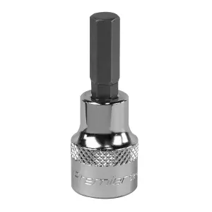 Sealey Hex Socket Bit 7mm 3/8" Square Drive Forged Chrome Vanadium Steel SBH010