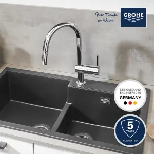 Grohe Minta Chrome-plated Kitchen Pull-out spray mono mixer Tap