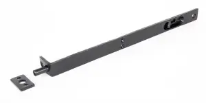 From The Anvil Black 12 Inch Flush/Slide Door Bolt