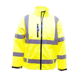 Yoko Mens Hi-Vis Sofshell Jacket