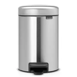 Brabantia NewIcon 3 Litre Soft Closing Pedal Bin Matt Steel