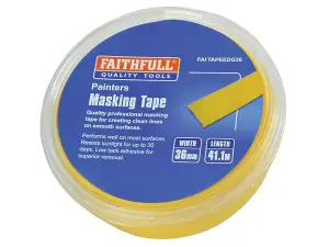 Faithfull 00593641.1YETB6 Edge Masking Tape 36mm x 41.1m FAITAPEEDG36