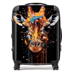 Giraffe Face Splashart Suitcase - Large