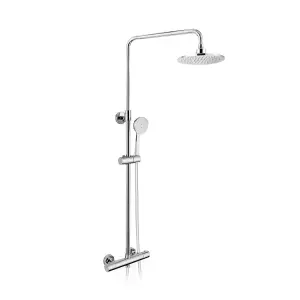 Nes Home Volvic Exposed Mixer Shower Cool Touch Thermostatic Bar with Riser Rail