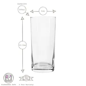 295ml Highball Glass Set (Set of 6)