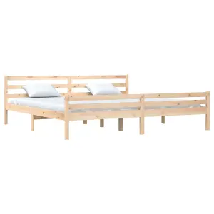 Berkfield Bed Frame Solid Wood 200x200 cm