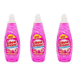 Elbow Grease Washing Up Liquid Pink Blush 600ml - Pack of 3