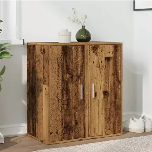 Berkfield Shoe Cabinets 2 pcs Old Wood 32x35x70 cm Engineered Wood