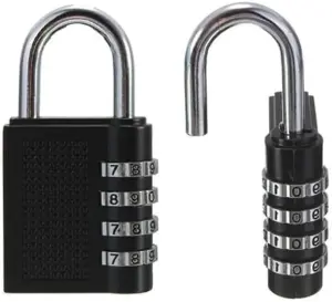 Security 4 Digit Combination Padlock Shackle Weatherproof 40mm Multi Purpose