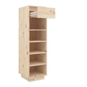 Berkfield Shoe Cabinet 34x30x105 cm Solid Wood Pine