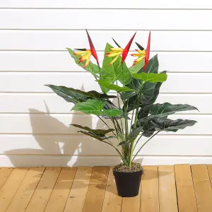 Artificial Plant House Plant Indoor Plant Bird of Paradise Tree in Black Pot 75 cm