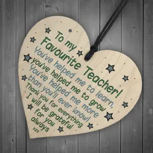 Teacher Gifts Poem Special Thank You Gift For Nursery Teacher Assistant Heart Keepsake