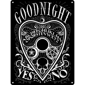 Grindstore Goodnight Ouija Plaque Black/White (One Size)