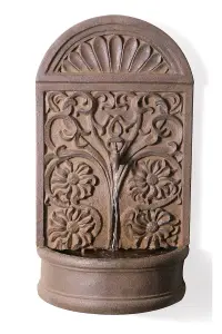 Primrose Arbury Rust Effect Wall Fountain 72cm