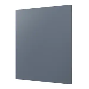 GoodHome Alisma Matt blue Slab Highline Cabinet door (W)600mm (H)715mm (T)18mm