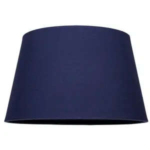 Traditional Linen Fabric Drum Shade for Pendant & Lampshade Midnight / 19cm H x 30cm W x 30cm D