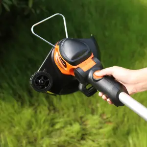 Yard Force ET U25 350W Corded Grass Trimmer and Edger with 25cm cutting width and auto line feed