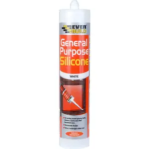 Everbuild Multi Purpose Acetoxy Cure Silicone White