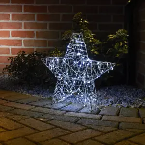 Silver effect Star LED Electrical christmas decoration