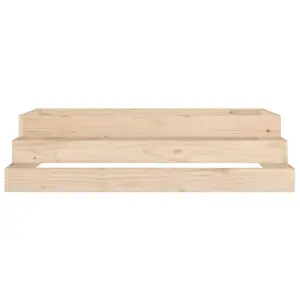 Berkfield Planter 110x110x27 cm Solid Wood Pine