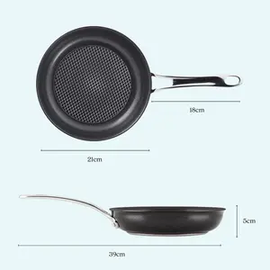 Anolon X SearTech Black Round Aluminium Dishwasher Safe Non-Stick Sturdy Frying Pan 21cm