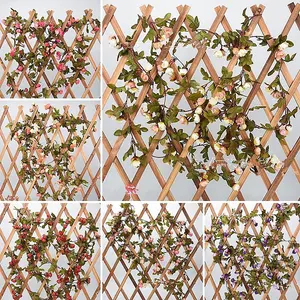 42 Heads Artificial Hanging Flowers Silk Garland for Party Garden Home Decor