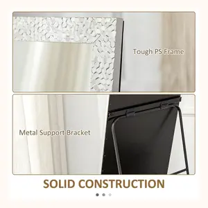 HOMCOM Full Length Mirror Free Standing Mirror Dressing Mirror for Dorm Home