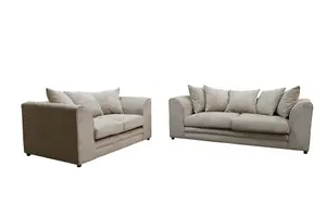 Casper Fabric 3&2 Seater Sofa Set Beige