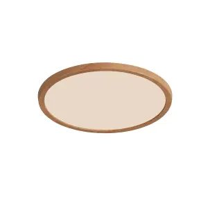 Nordlux Oja 29 Indoor Ceiling Light in Wood Foil (Diam) 29.4cm