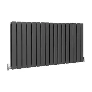 Designer Flat Radiator - 600 x 1190mm - Anthracite