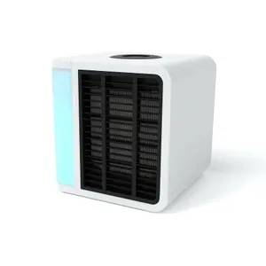 Evapolar evaLIGHT Plus - Portable Air Cooler, Quiet Desktop Fan, Air Purifier & Humidifier with LED Mood Light - White