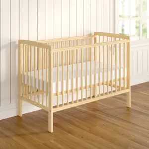 Sydney Cot with Mattress Natural