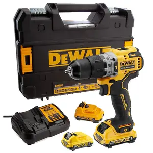 Dewalt DCD706D2 12v XR Brushless Combi Hammer Drill + 2x 2ah + 1x 3ah Battery