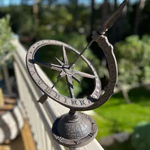 Cast Iron Decorative Garden Sundial