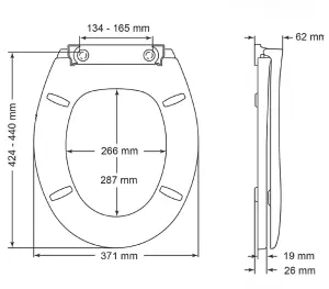 Bemis Standard Oval White Toilet Seat