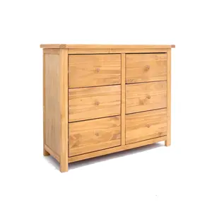 Lugo 6 Drawer Chest of Drawers Wood Knob